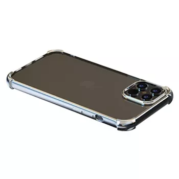 Custodia morbida Devia per iPhone 12 Pro Max — antishock glitter argento
