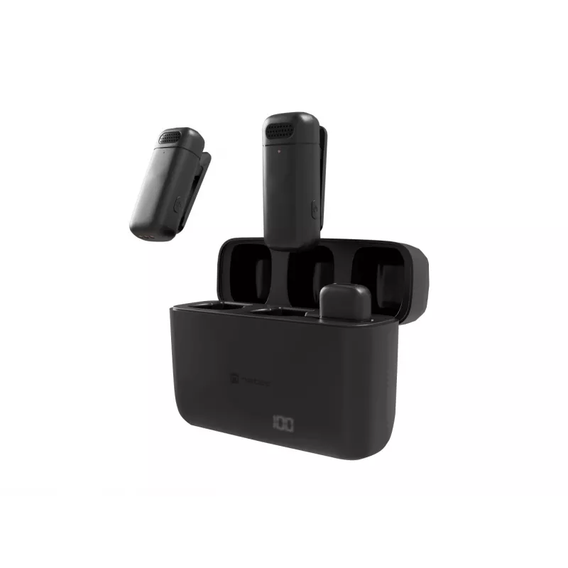 NATEC Hopper Black microfono lavalier/da bavero