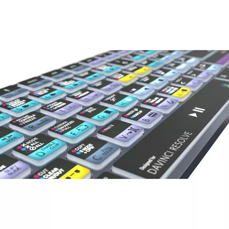 Logickeyboard DaVinci Resolve 18 Titan LKB-RESB-TM-UK tastiera per Mac, layout UK