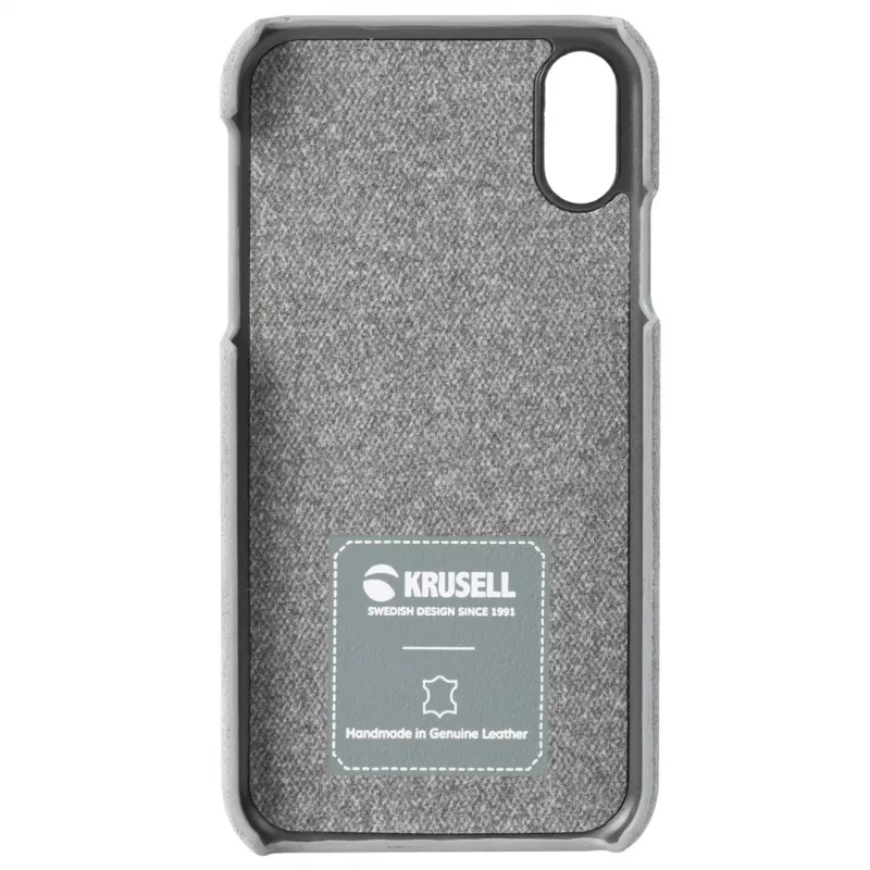 Cover Krusell Broby iPhone XS Max 16,5 cm grigio