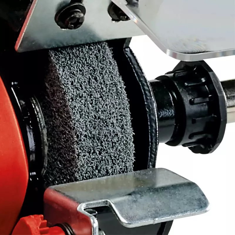 Levigatrice da banco TC-XG 75 Kit (rosso/nero, 150 Watt, ampio set di accessori per lucidatura e levigatura)