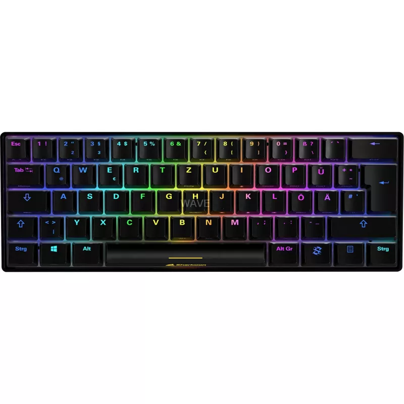 SKILLER SGK50 S4, tastiera da gaming nera, layout PT, Kailh Red
