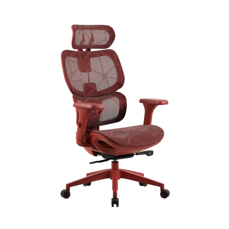 Sedia da ufficio gaming Onex | Ventra Premium rete in tessuto | rosso