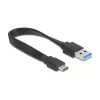 Hub USB 3.2 Gen 1 (3.1 Gen 1) DELOCK 4 porte con host Type-A + Type-C (5000 Mbit/s) nero/trasparente