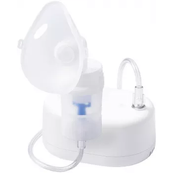 Nebulizzatore a compressore Omron NE-C810 (NE-810) portatile, nebulizzazione 0,35 ml/min, 53 dB, tubo aria 100 cm, maschere e boccaglio inclusi