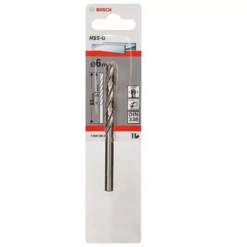 Punta elicoidale Bosch punta per metallo HSS-G DIN 338