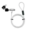 Cavo di sicurezza LogiLink NBS009 per notebook con chiave, 1,8 m, T-bar, 1,5 cm, 2 chiavi, slim, argento
