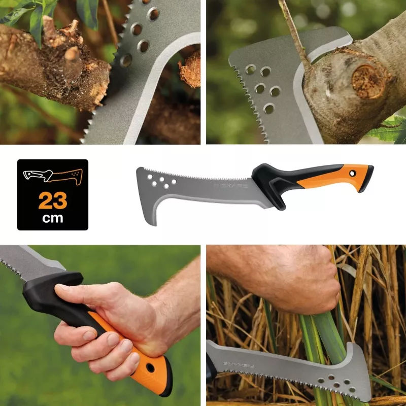 Sega a mano Fiskars 1051233 seghetto ad arco 23 cm nero, arancione, argento