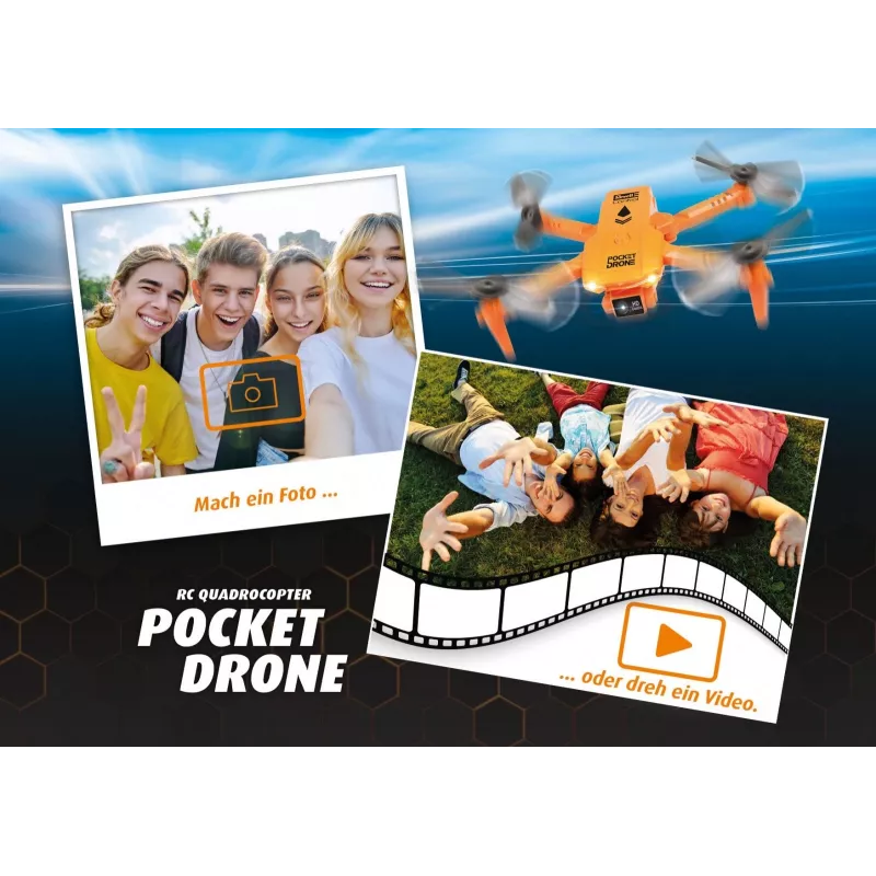 Quadricottero RC REVELL Pocket Drone 23810 — 2,4 GHz, radiocomando a 4 canali
