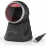 Lettore di codici a barre da tavolo Qoltec per codici 1D e 2D, scanner QR, nero