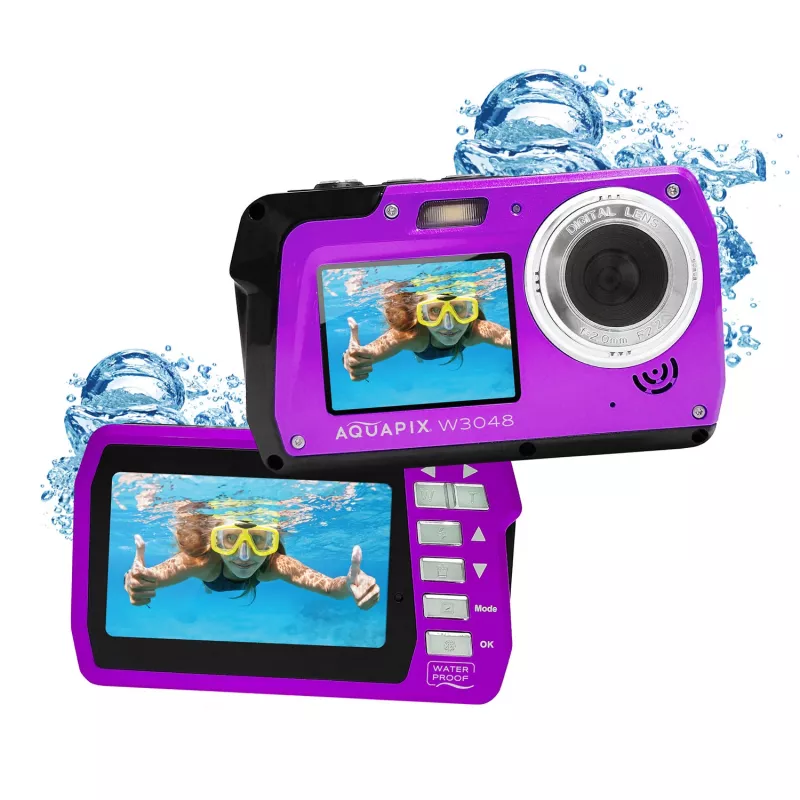 Fotocamera compatta subacquea EASYPIX Aquapix W3048‑V 12MP, zoom digitale 4x
