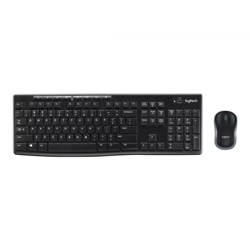Set tastiera e mouse wireless Logitech MK270