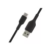 Cavo intrecciato USB-C a USB-A 15cm nero