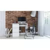 Scrivania per computer top e shop LIMA LEWE BIEL MAT — dritta, rettangolare, truciolare, 980×510×760 mm