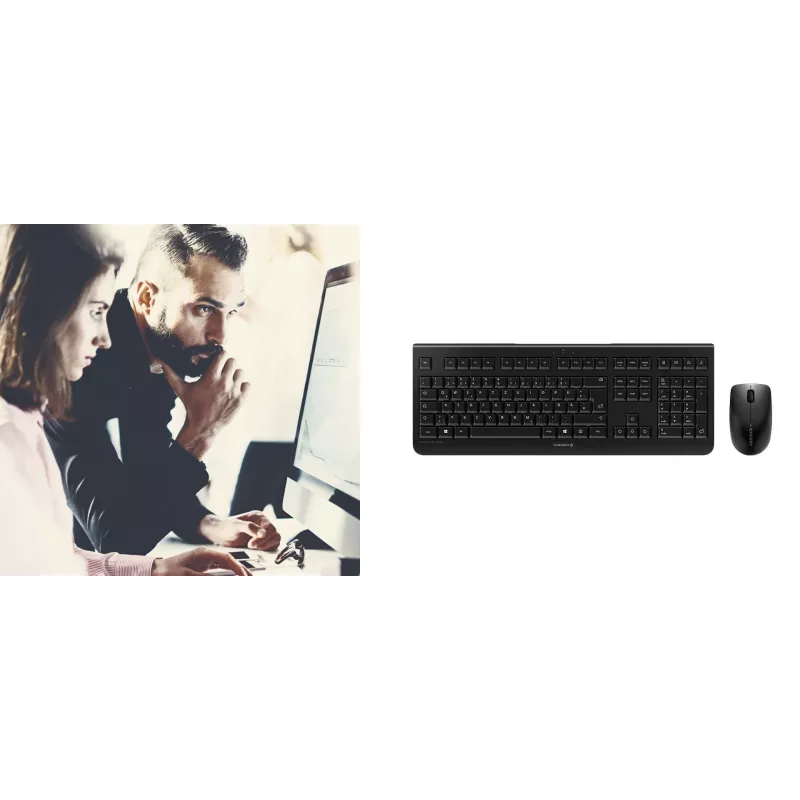 CHERRY DW 3000 Tastiera mouse inclusi universale RF Wireless QWERTZ tedesco grigio