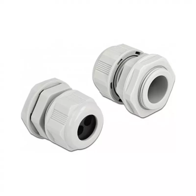 Pressacavo DeLOCK 60370 grigio plastica 2 pz.