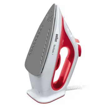 Braun SI 1019 RD Ferro da stiro a vapore piastra antiaderente 1900 W rosso