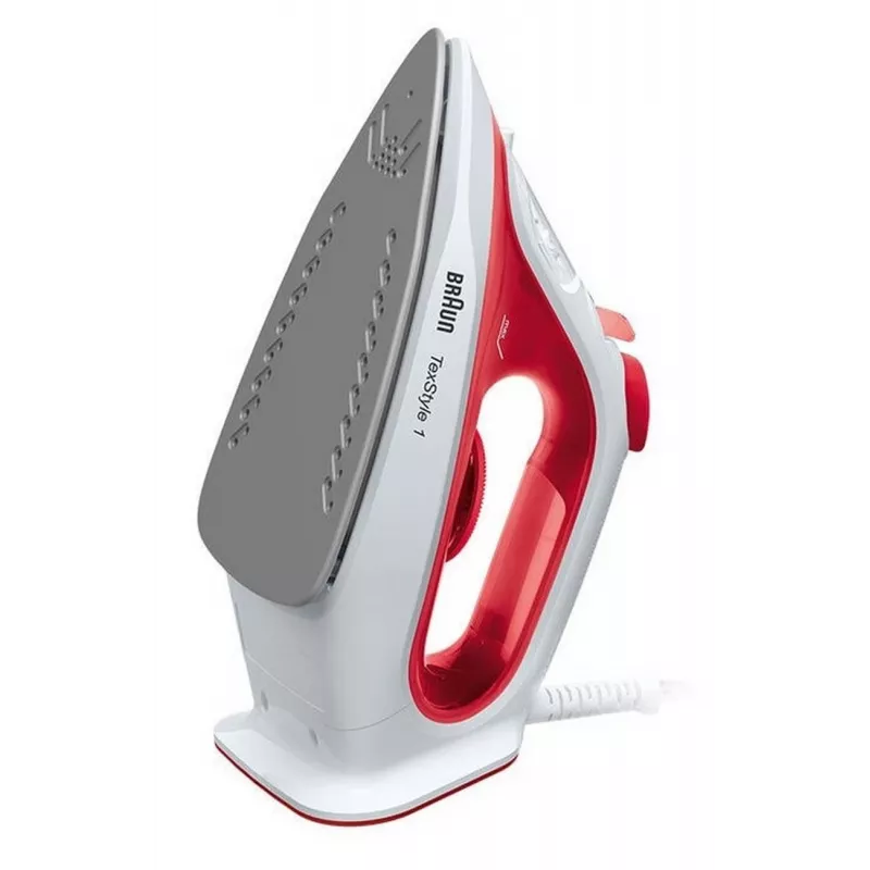 Braun SI 1019 RD Ferro da stiro a vapore piastra antiaderente 1900 W rosso
