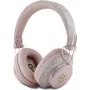 GUESS cuffie wireless Bluetooth 4G Metal Logo rosa, GUBHS72P4FC4MP, universale (GUBHS72P4FC4MP)