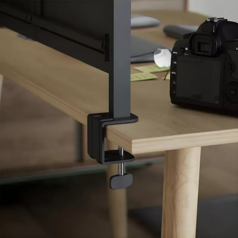 Pannello divisorio / organizer per scrivania Ergo Office, carico max. 10 kg, lavagna bianca, larghezza 1116 mm, nero, ER-301 B