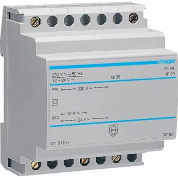 Accessorio per contenitore elettrico Hager ST312 — ingresso AC 230 V