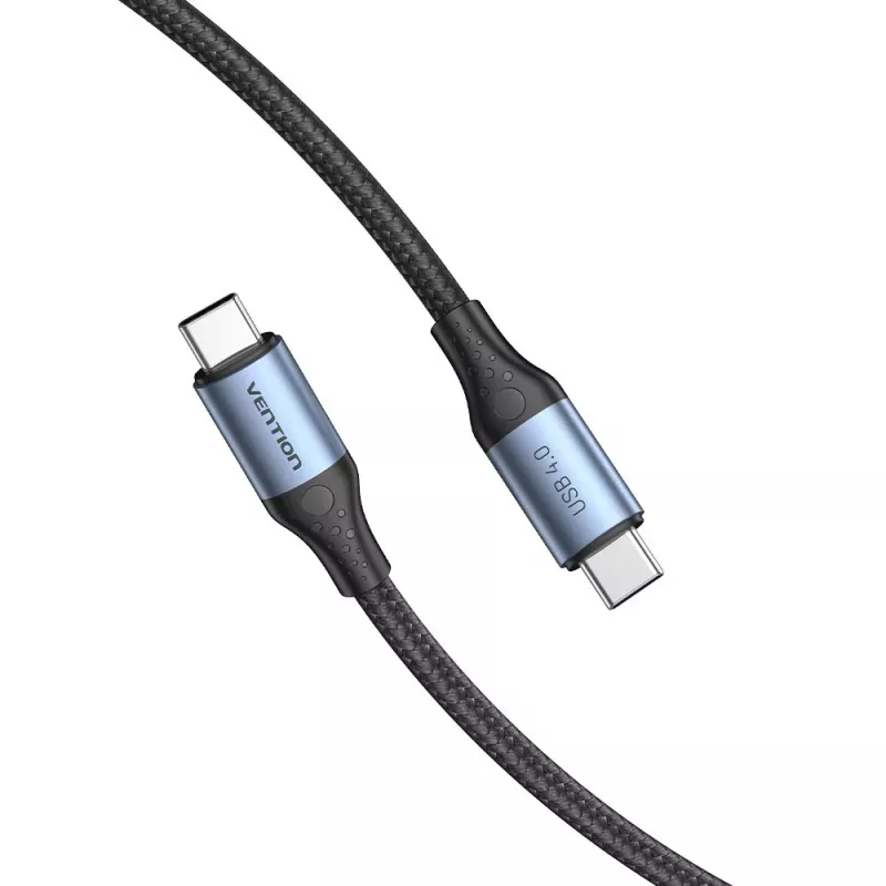 Cavo Vention USB4 Gen 3x2 Type-C a Type-C 1 m, 5 A, lega di alluminio, intrecciato in cotone
