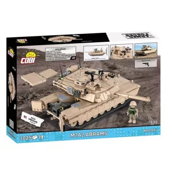 Set da costruzione a mattoncini Cobi M1A2 Abrams 1025 pezzi modello COBI-2632