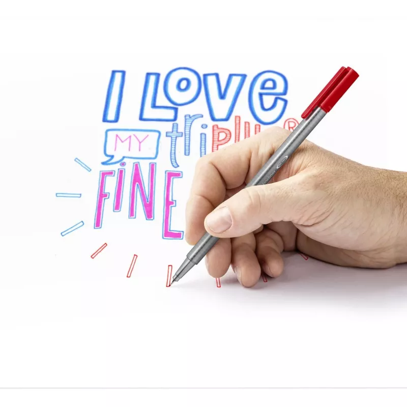 Penna fineliner Staedtler Triplus 334 R-3BK4 blu 4 pz.