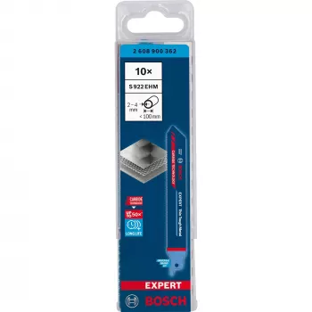 Bosch Expert 2 608 900 362 lama per seghetto alternativo/seghetto a sciabola/seghetto reciproco Carbide 10 pezzi