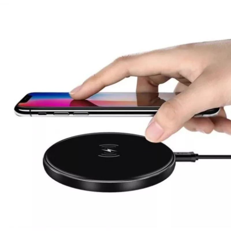 Caricabatterie wireless Devia Aurora Series Ultra-slim V2 10W — nero