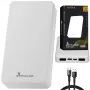 Powerbank Extralink EPB-078W 10000 mAh bianco, USB-C, uscita 10 W, ricarica fino a 2 dispositivi