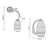 Lampada da campeggio LED ricaricabile MACLEAN MCE298 3W portatile, alimentazione USB, compatta