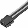 Prolunga cavo di alimentazione SILVERSTONE PP07E 8 pin PCIe 30 cm (nero/bianco)