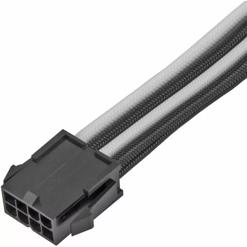 Prolunga cavo di alimentazione SILVERSTONE PP07E 8 pin PCIe 30 cm (nero/bianco)