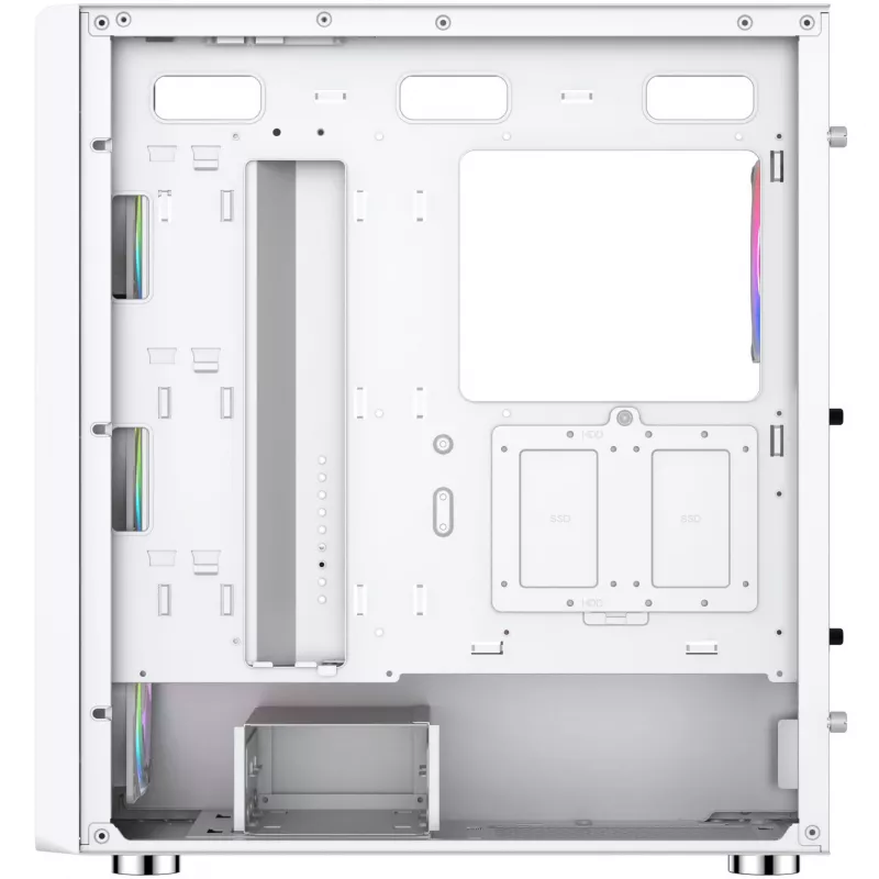 Case PC Silentware Air 100 White — mid-tower compatibile ATX, superficie bianca