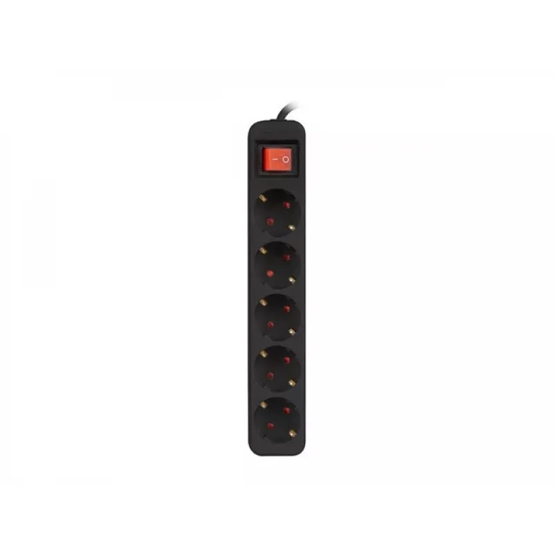 Prolunga elettrica Lanberg PS1-05F-0300-BK 3m 5 prese per interni nero