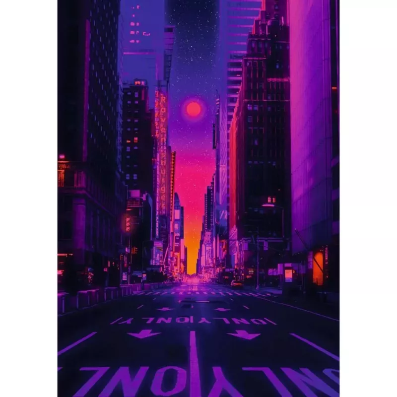 Puzzle Ravensburger New York in Neon, 1000 pezzi, puzzle per adulti