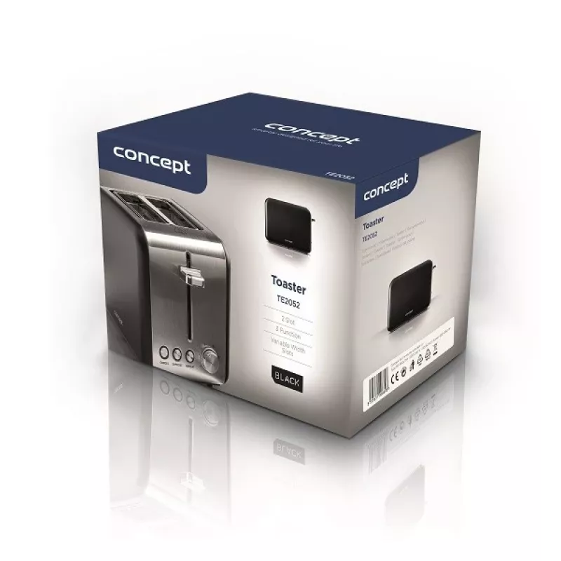 Tostapane TE2052 acciaio inox nero