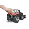 Trattore giocattolo BRUDER Massey Ferguson 7624 con caricatore frontale, rosso, per bambini da 3 anni