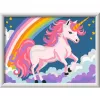 Set pittura con numeri Ravensburger CreArt Rosa Einhorn pittura