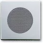 BUSCH JAEGER 8200-0-0080 - alluminio - argento - convenzionale - Busch-Jaeger - inserto altoparlante 8223 U - 63 mm - 63 mm