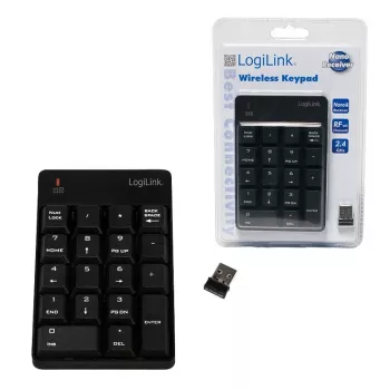 LogiLink ID0120 tastierino numerico wireless con 18 tasti
