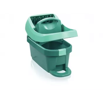 Leifheit set lavapavimenti spolverino strumento per la pulizia Professional XL verde con carrello 55096