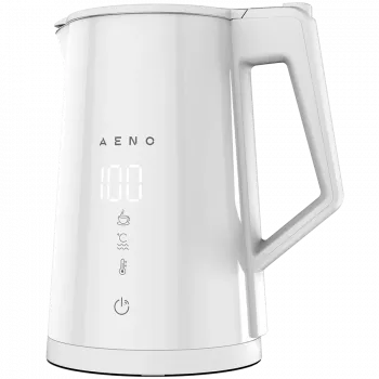 AENO Bollitore elettrico EK8S Smart: 1850-2200W, 1,7L, Strix, Doppia parete, Regolazione temperatura, Funzione mantenimento calore, Controllo tramite Wi-Fi, Display LED, Corpo che rimane freddo, Spegnimento automatico