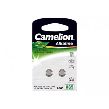 Pila a bottone CAMELION AG5 (LR754, LR48) 1,5 V – confezione da 2