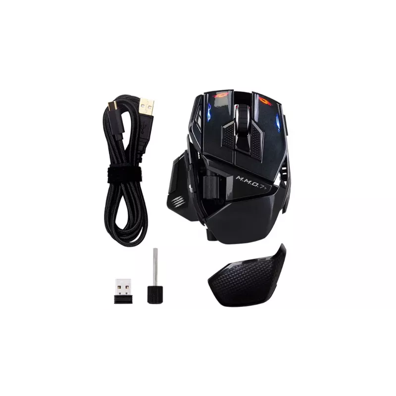Mad Catz M.M.O. 7+ mouse da gioco wireless, nero