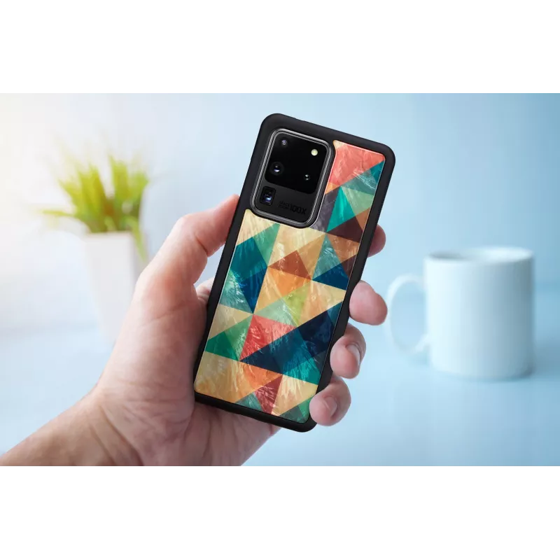 Custodia protettiva iKins per Samsung Galaxy S20 Ultra, Mosaico nero
