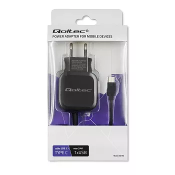 Qoltec 50190 caricabatterie per dispositivi mobili, cellulare, tablet, telefono, universale