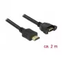 Cavo HDMI DeLOCK 85464 2 m HDMI Type-A standard nero