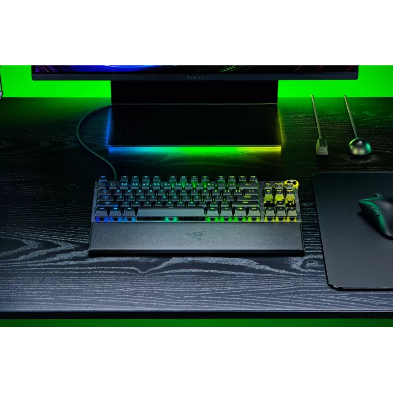 Razer Huntsman V3 Pro Tenkeyless 8KHz | Tastiera da gaming | Cablata | US | Nero | USB Type-C | Razer Analog Optical Switch Gen-2